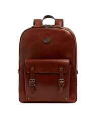 THE BRIDGE GALILEO Mochila de cuero Marr&oacute;n / Rutenio - Mochilas Escuela & Tiempo Libre - 1