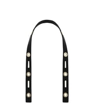FURLA CAMPIONARIO - GIOVE Correa de hombro de cuero negro - Accesorios para bolsos - 1