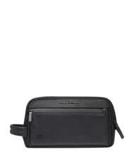 PIQUADRO ORION Estuche de belleza de tela y cuero - Neceser