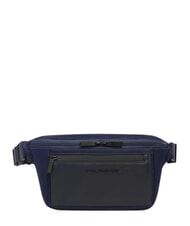 PIQUADRO ORION Ri&ntilde;onera de piel y tela azul - Ri&ntilde;oneras - 1