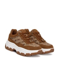 GUESS BERRETT 3 Zapatillas Beige / Marr&oacute;n - Zapatos Mujer - 1