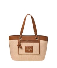 LOVE MOSCHINO STRAW CHIC Bolso de hombro natural/cuero - Bolsos Mujer - 1