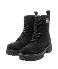 TOMMY HILFIGER TJW Anfibios de cuero negro - Zapatos Mujer - 1