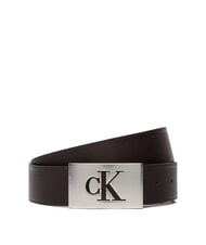 CALVIN KLEIN CK HARDWARE Cintur&oacute;n de cuero para hombre - Cinturones