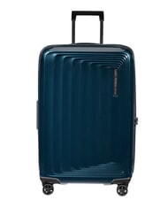 SAMSONITE NUON Carro expandible mediano azul oscuro met&aacute;lico - Trolley R&iacute;gidos - 1