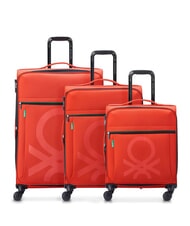 BENETTON By DELSEY COLOR BLOCK Conjunto de cabina expandible + carrito mediano + grande - Set Trolley