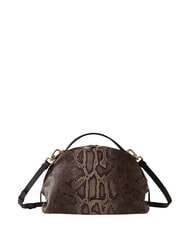 BORBONESE SEXY Bolso de mano, con bandolera, en piel. marr&oacute;n/&eacute;bano - Bolsos Mujer - 1