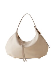 BORBONESE PRIVE Bolso de hombro, piel algod&oacute;n blanco - Bolsos Mujer - 1