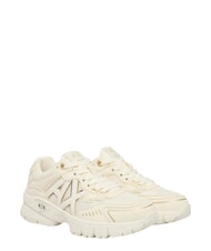 ARMANI EXCHANGE SPEED Zapatillas blanco roto + oro p&aacute;lido - Zapatos unisex - 1