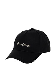 ARMANI EXCHANGE ESSENTIAL gorra de b&eacute;isbol negro/oro - Sombreros - 1