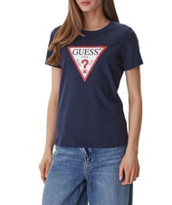 GUESS ORIGINAL LOGO Camiseta con logotipo azul ennegrecido - camiseta - 1