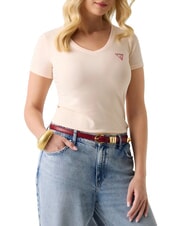 GUESS MINI TRIANGLE camiseta con cuello en V - camiseta