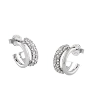 GUESS FABULOUS ME Pendientes, modelo de doble aro SILVER - Pendientes - 1