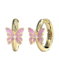 GUESS CHRYSALIS Pendientes con forma de mariposa ywl dorado/rosa claro - Pendientes - 1