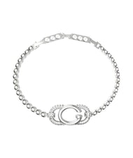GUESS OH MY G Pulsera de plata, dije con logo SILVER - Pulseras - 1