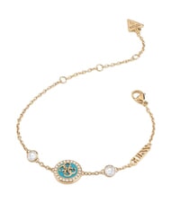 GUESS DREAMING Pulsera de acero oro amarillo/aguamarina - Pulseras - 1