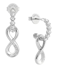 GUESS ENDLESS DREAM Pendientes con forma de infinito y logotipo grabado. - Pendientes