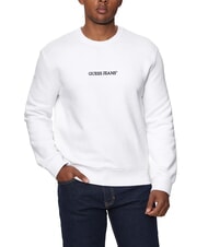 GUESS JEANS SLIM LOGO Camisa de entrenamiento purwhite - Sudaderas - 1