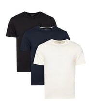 GUESS JEANS REGULAR LOGO Conjunto de tres camisetas oc&eacute;ano blanco negro co - camiseta - 1