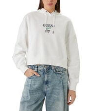 GUESS JEANS DROP BAKER CROP Sudadera purwhite - Sudaderas de mujer - 1