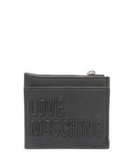 LOVE MOSCHINO SIGNATURE LOVE Tarjetero / Monedero negro - Carteras Mujer - 1