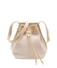 BORBONESE FLIGHT Mini bolso de hombro tipo cubo arena - Bolsos Mujer - 1