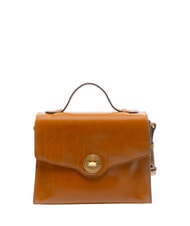 THE BRIDGE IRENE Bolso de hombro, en piel Cognac / Oro - Bolsos Mujer - 1