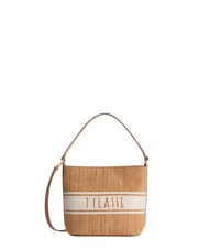 ALVIERO MARTINI PRIMA CLASSE RAFIA COAST Mini bolso tipo cubo TABACO - Bolsos Mujer - 1