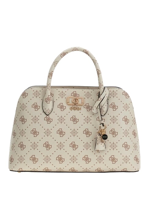 GUESS EMELIE LOGO2 Bolso de mano con correa para el hombro. logotipo de vainilla - Bolsos Mujer