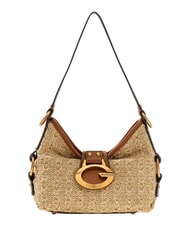 GUESS CAMDEN Bolso de hombro natural / co&ntilde;ac - Bolsos Mujer - 1