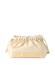 LOVE MOSCHINO EMBOSSED Bolso de hombro Marfil - Bolsos Mujer - 1