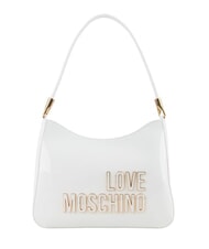 LOVE MOSCHINO ENAMELED Bolso de hombro blanco - Bolsos Mujer - 1