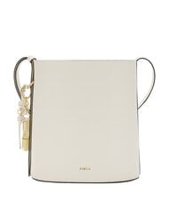FURLA ROXIE Bolso de hombro de piel CREMA - Bolsos Mujer - 1