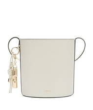 FURLA ROXIE Bolso bandolera tipo cubo de piel Ares CREMA - Bolsos Mujer - 1