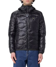 BLAUER WAVE Chaqueta corta acolchada de plumas con capucha. negro - Chaquetas de plumas para hombre - 1