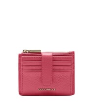 COCCINELLE METALLIC SOFT Cartera plana de piel con textura - Carteras Mujer