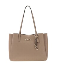 GUESS ANISE Bolso de hombro logotipo de color topo oscuro - Bolsos Mujer - 1