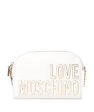 LOVE MOSCHINO ENAMELED Bolso de hombro, brillante blanco - Bolsos Mujer - 1