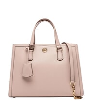MICHAEL KORS CHANTAL Bolso de mano con correa para el hombro, de piel. rosa suave - Bolsos Mujer - 1