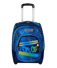 SEVEN NUANCED Mochila con carrito de 2 ruedas, fija Bluedeep - Mochilas con ruedas - 1