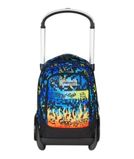 SEVEN SCRIBBLED FLAME Mochila con carrito de 2 ruedas desmontable Pineneedle - Mochilas con ruedas - 1
