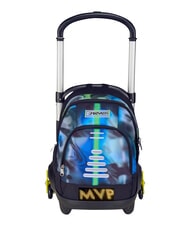 SEVEN WRITE DOWN Mochila con carrito de 3 ruedas, desmontable metal - Mochilas con ruedas - 1