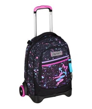 SEVEN NEW TECH GIRL Mochila con carrito de 2 ruedas desmontable negro - Mochilas con ruedas - 1