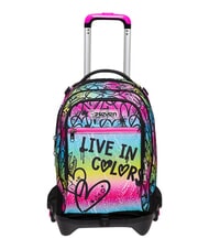 SEVEN COLOUR EXPRESSION Mochila con carrito de 3 ruedas, desmontable RODAMINA ROJA - Mochilas con ruedas - 1