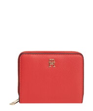 TOMMY HILFIGER TH ICON Cartera mediana con cremallera rojo primario - Carteras Mujer - 1