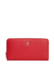 TOMMY HILFIGER TH ICON Cartera grande con cremallera. rojo primario - Carteras Mujer - 1