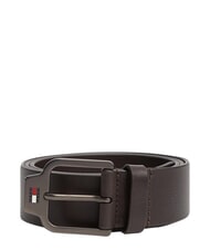 TOMMY HILFIGER TJ SCANTON Cintur&oacute;n de cuero marron oscuro - Cinturones - 1