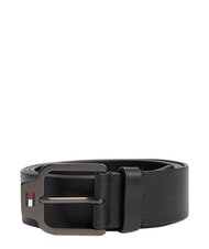 TOMMY HILFIGER TJ SCANTON Cintur&oacute;n de cuero negro - Cinturones - 1