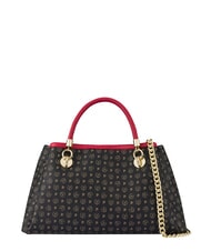 POLLINI HERITAGE  Bolso de mano con bandolera laca negra - Bolsos Mujer - 1