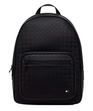 TOMMY HILFIGER TH EMBOSSED FLAG Mochila con bolsillo frontal negro - Mochilas Escuela & Tiempo Libre - 1